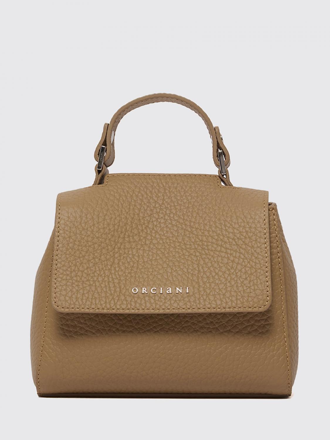 ORCIANI Sveva Soft Mini Hammered Leather Bag