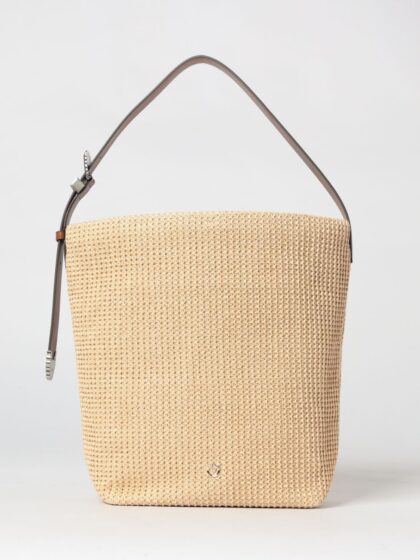 PINKO Crochet Raffia Bag