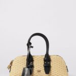 PINKO Escape Bag Horizontal Raffia and Leather