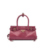 Prada Buckle Leather Shoulder Bag