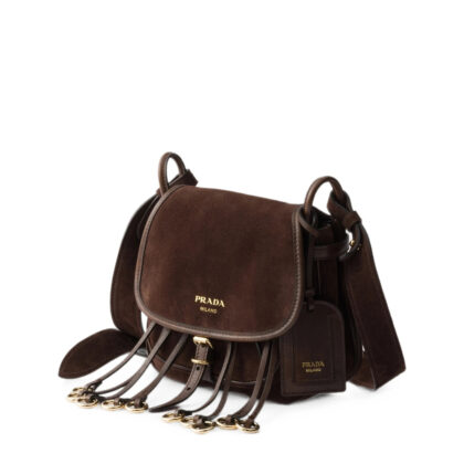 Prada Prada Corsaire Suede Mini Shoulder Bag