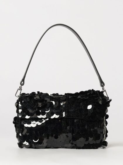 STAUD Timmy Rectangular Mini Shoulder Bag with Sequins and Removable Handle