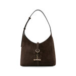Strathberry Bar-detail Suede Shoulder Bag