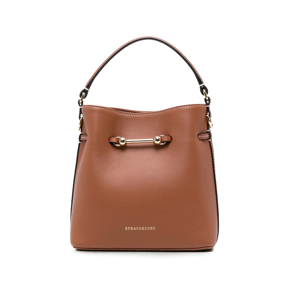 Strathberry Mini Corda Bucket Leather Tote Bag