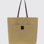 THE ROW Large Tori Tote Bag in Cotton Canvas with Double Leather Handles