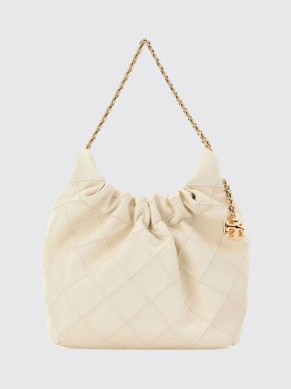 TORY BURCH Fleming Mini Leather Shoulder Bag with Chain Handle