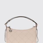 TORY BURCH Fleming Quilted Smooth Leather Mini Shoulder Bag with Logo