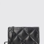 TORY BURCH Kira Quilted Leather Mini Bag with Double T Logo and Chain Strap