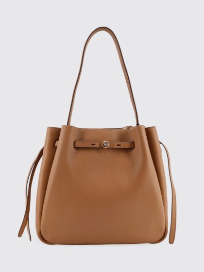 TORY BURCH Romy Grained Leather Bucket Bag