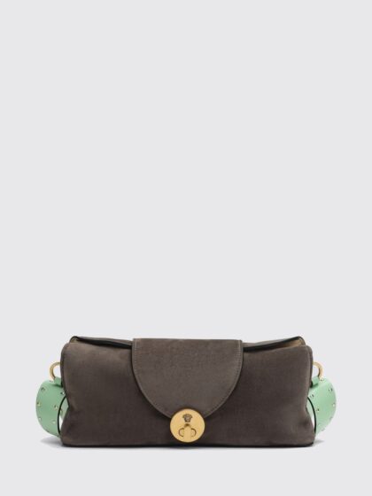 VERSACE Crossbody Bag Woman color Dove Grey