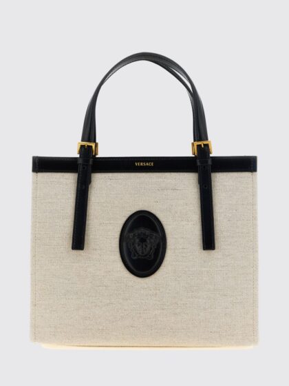 VERSACE Tote Bag Woman color Beige