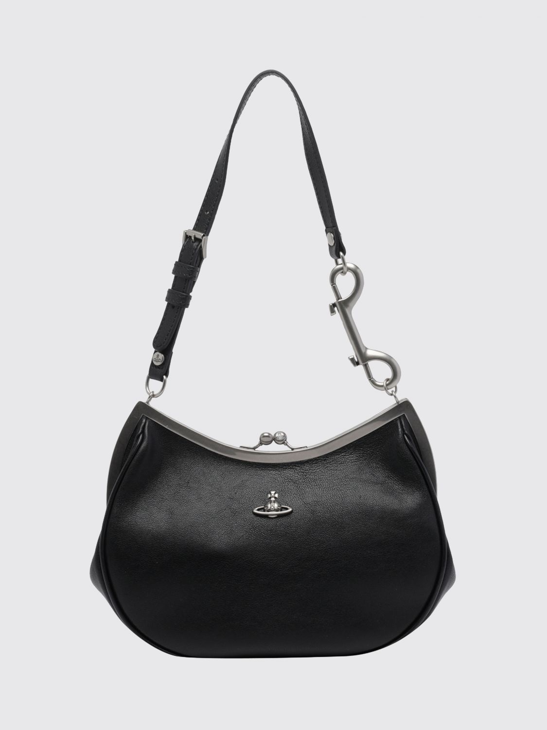 VIVIENNE WESTWOOD Frame Purse Leather Shoulder Bag