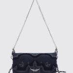 ZADIG & VOLTAIRE Rock Nano Embroidered Denim Mini Bag