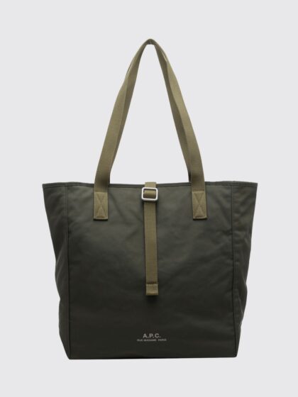 A. P.C. Archive Tote Bag in Nylon with Double Handle and Printed Logo