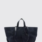 A. P.C. Le Drummer Large Suede Tote Bag with Four Handles