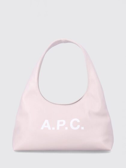 A. P.C. Ninon Synthetic Leather Shoulder Bag with Printed Logo