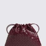 BOTTEGA VENETA Dustbag Intrecciato Calfskin Bucket Bag with Drawstring