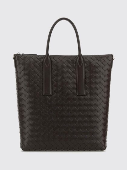 BOTTEGA VENETA Intrecciato Calfskin North-South Tote Bag with Shoulder Strap