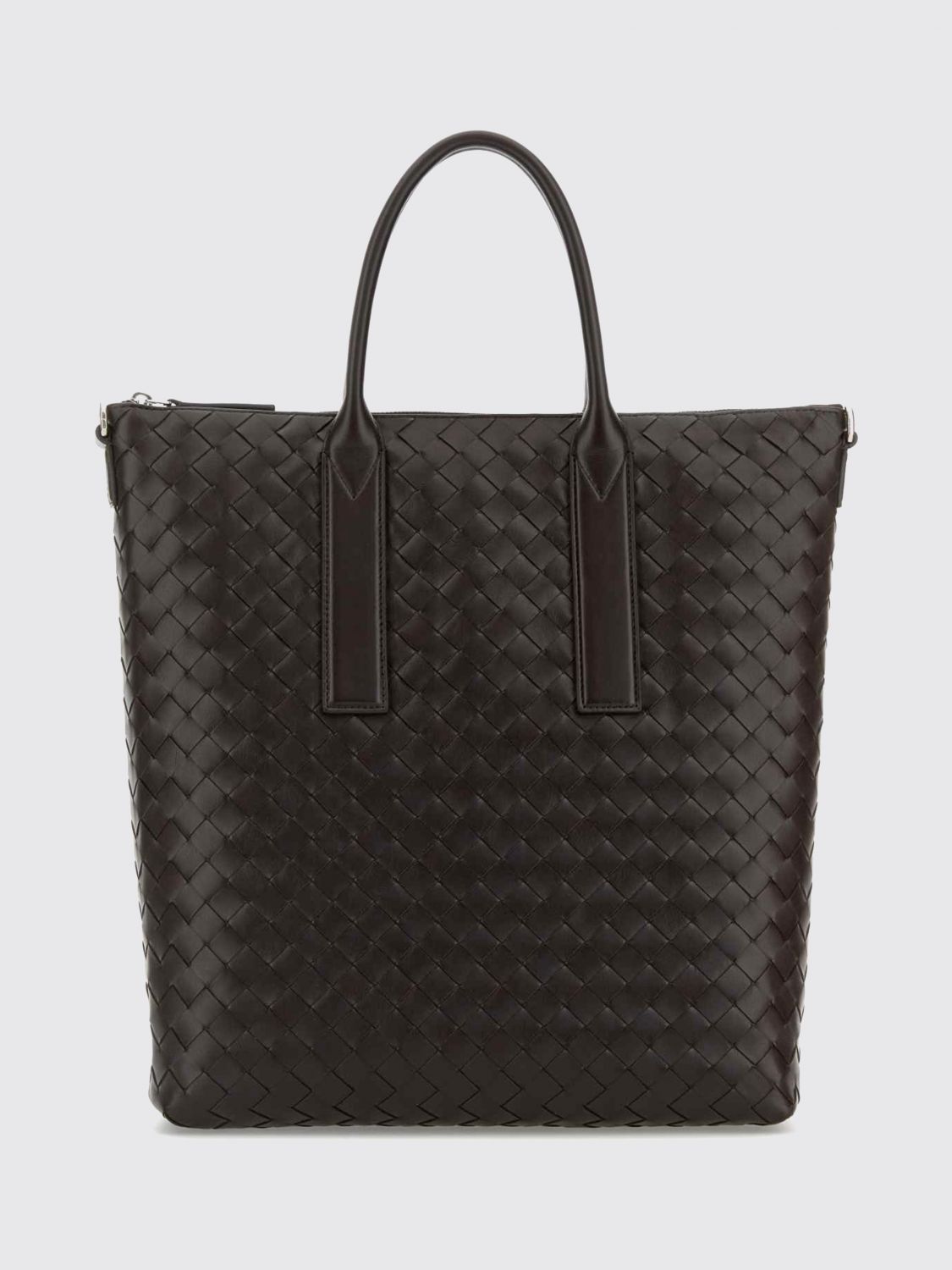 BOTTEGA VENETA Intrecciato Calfskin North-South Tote Bag with Shoulder Strap