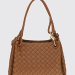 BOTTEGA VENETA Parachute Intrecciato Lambskin Shoulder Bag