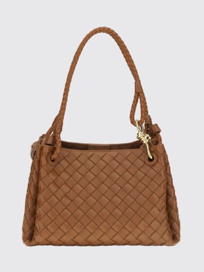 BOTTEGA VENETA Parachute Intrecciato Lambskin Shoulder Bag