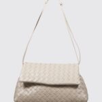 BOTTEGA VENETA Small Intrecciato Calfskin Shoulder Bag with Knot Detail