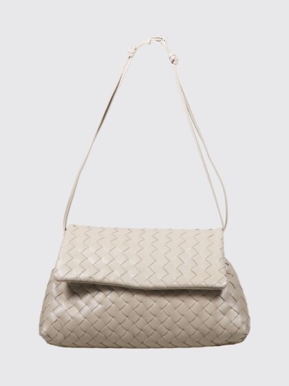BOTTEGA VENETA Small Intrecciato Calfskin Shoulder Bag with Knot Detail