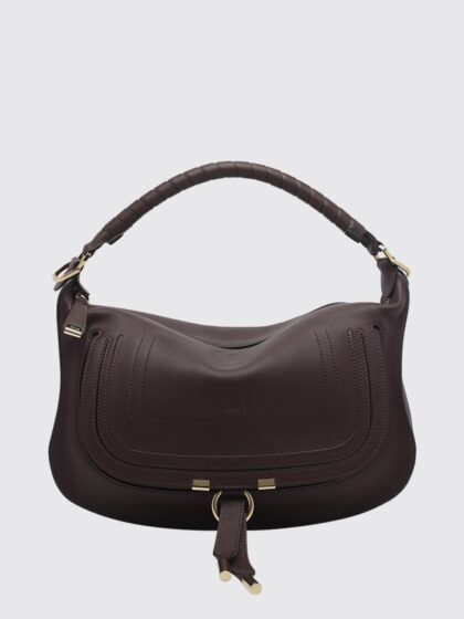 CHLOÉ Marcie Shoulder Bag in Calfskin Leather with Braided Handle