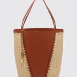 CHLOÉ Spin Bag in Crochet Raffia and Leather