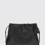 COCCINELLE Lidia Smooth Leather Shoulder Bag with Drawstring Closure and Removable Handle