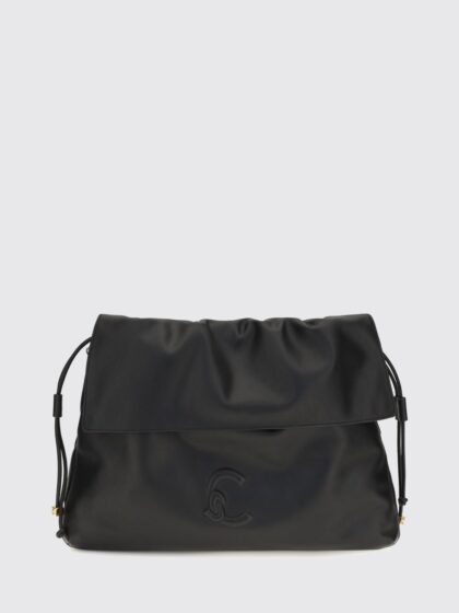 COCCINELLE Lidia Smooth Leather Shoulder Bag with Drawstring Closure and Removable Handle