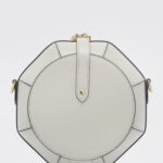 COCCINELLE Sewing Box Leather Shoulder Bag with Removable Handle