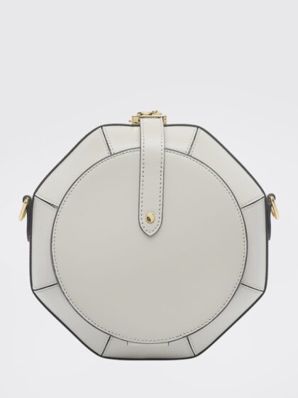 COCCINELLE Sewing Box Leather Shoulder Bag with Removable Handle