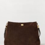 DOLCE & GABBANA Vittoria Suede Calfskin Shoulder Bag