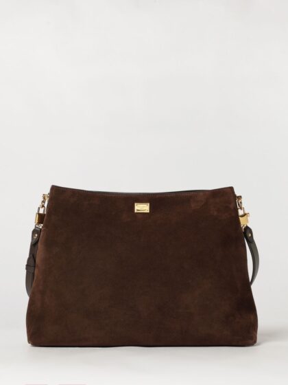 DOLCE & GABBANA Vittoria Suede Calfskin Shoulder Bag