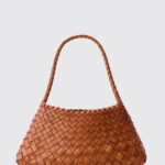 DRAGON DIFFUSION Rosanna Woven Leather Flared Shoulder Bag