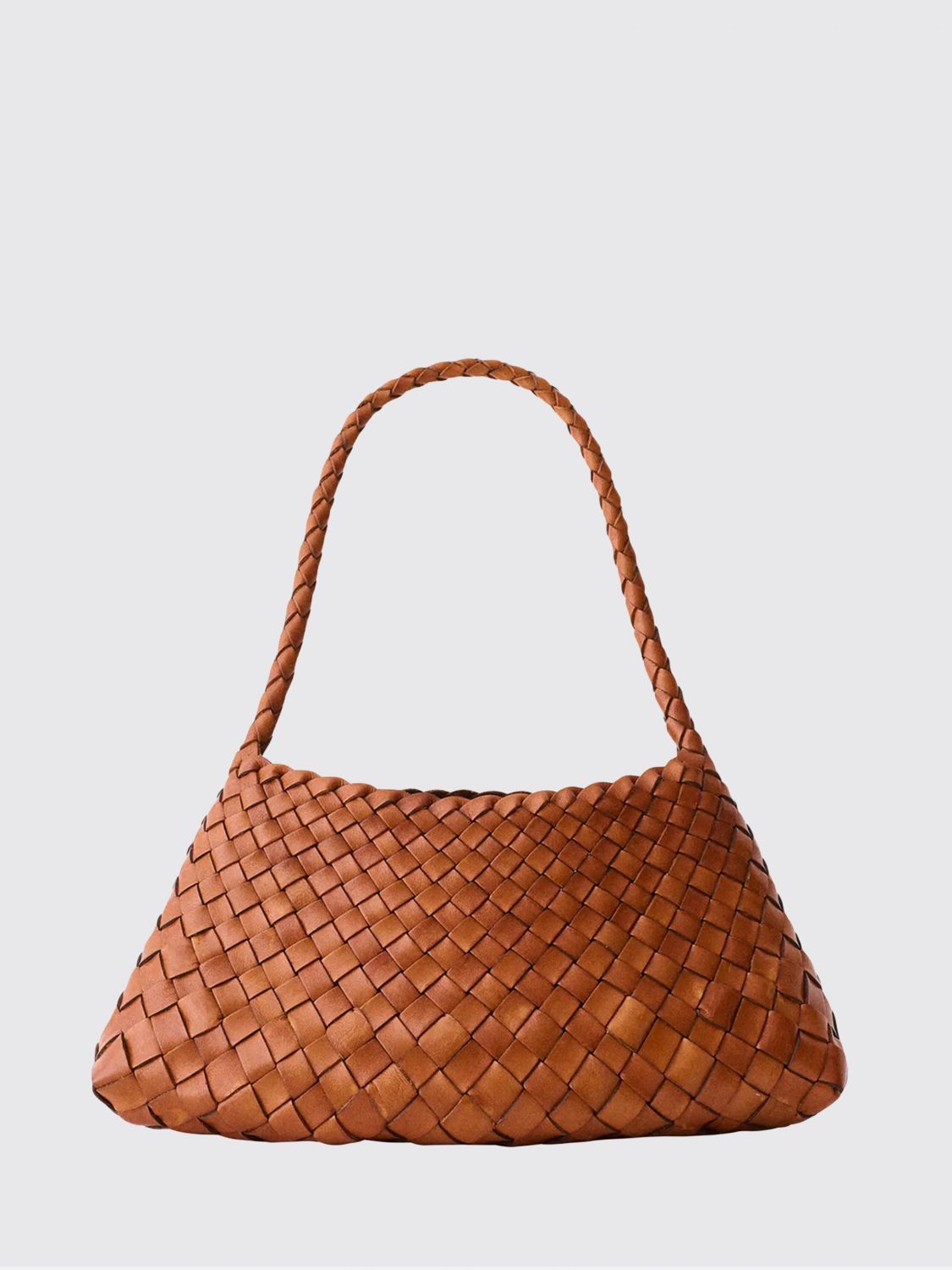 DRAGON DIFFUSION Rosanna Woven Leather Flared Shoulder Bag
