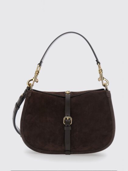 ETRO Pony Suede Shoulder Bag with Pegaso Logo Buckle