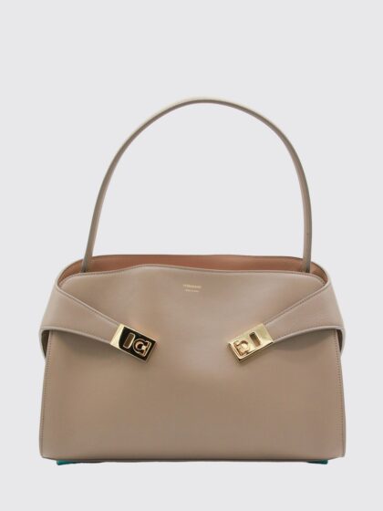 FERRAGAMO Shoulder Bag Woman color Grey