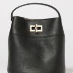 FURLA Amelie Mini Leather Bucket Bag by with Turn-Lock Closure