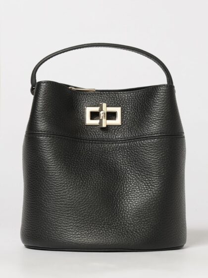 FURLA Amelie Mini Leather Bucket Bag by with Turn-Lock Closure