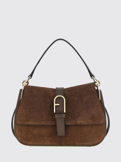 FURLA Flow Mini Leather Shoulder Bag with Adjustable Strap