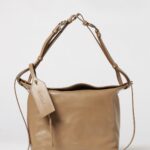 FURLA Ginevra Smooth Leather Shoulder Bag with Logo Charm
