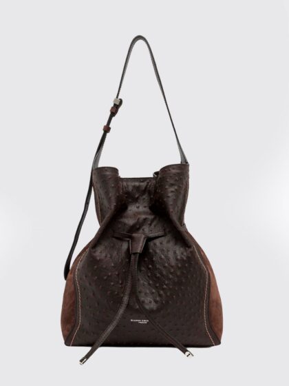 GIANNI CHIARINI Sienna Leather Bucket Bag with Adjustable Drawstring