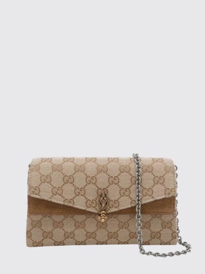 GUCCI Crossbody Bag Woman color Beige