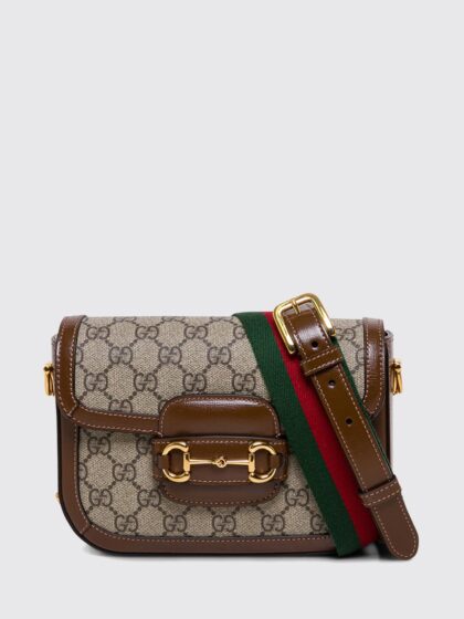 GUCCI Crossbody Bag Woman color Beige