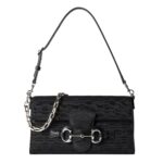 GUCCI Shoulder Bag Horsebit Ristretto Medium Size