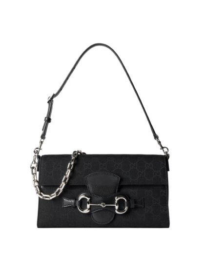 GUCCI Shoulder Bag Horsebit Ristretto Medium Size
