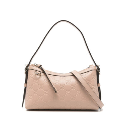Gucci Small GG-embossed Zip Shoulder Bag