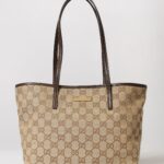 GUCCI Tribeca GG Monogram Jacquard Fabric Shoulder Bag with Double Handles